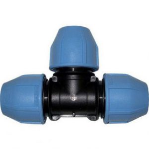 Té F1 »1/4 »(33/42) pour tube PE eau D40 le lot de 10