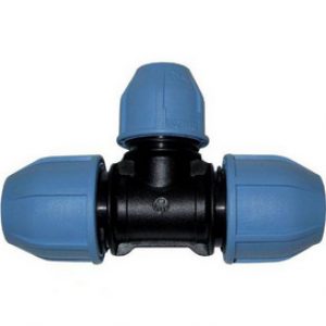 Té réduit 25x20x25 pour tube PE eau