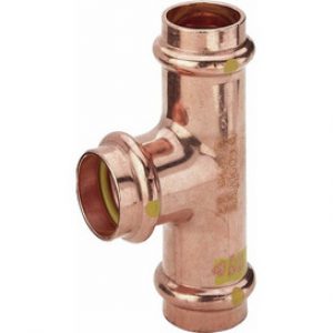 Té réduit cuivre F54-42-54 à sertir Gaz – VIEGA