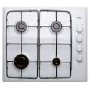 Table quatre feux gaz blanche 580 x 510 mm