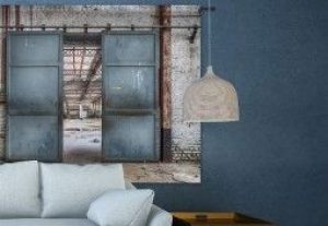 Tenture Murale Design en Coton Bio Spinning-Door