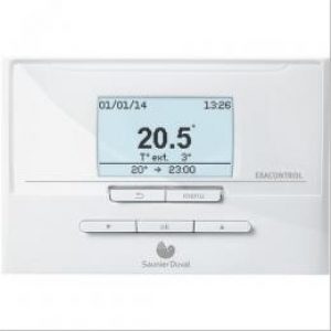 Thermostat d’ambiance programmable Exacontrol E7RB-B radio à piles pour chaudière – SAUNIER DUVAL