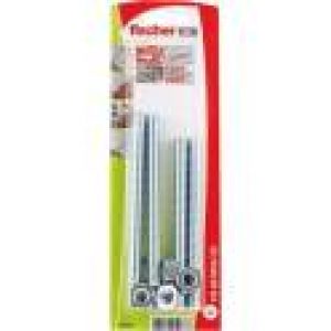 Tige filetée 10x120mm avec écrou et rondelle, 4 pièces