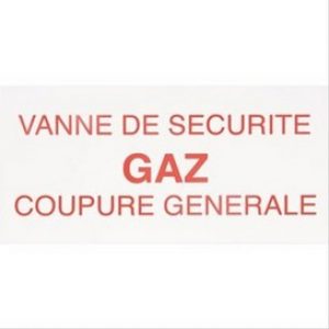 Étiquette de signalisation rigide  »CHAUFFERIE