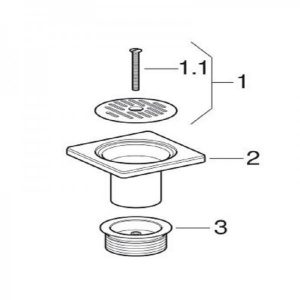 Tirette Lavabo Geberit Bonde pour Siphon de sol pour douche