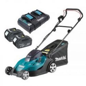 Tondeuse A Gazon Makita Dlm431Pt2 O 43 Cm 2 X 18V 2 X 5Ah