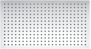 Tête de douche BERNSTEIN DE LUXE en acier inoxydable chromé, rectangulaire DPG2051 – 50x30cm