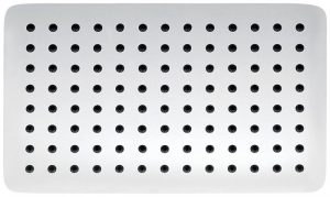 Tête de douche BERNSTEIN DE LUXE en laiton massif chromé, rectangulaire DPG2011 – 30x20cm