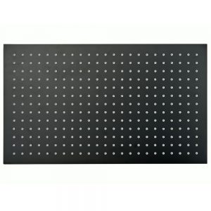 Tête de douche retangulaire, extra-plate en acier inoxydable DPG2051 – 50x30cm – noir