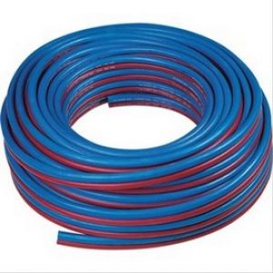 Tuyau caoutchouc bleu – rouge (oxygène, acétylène) Ø6,3mm L=20m