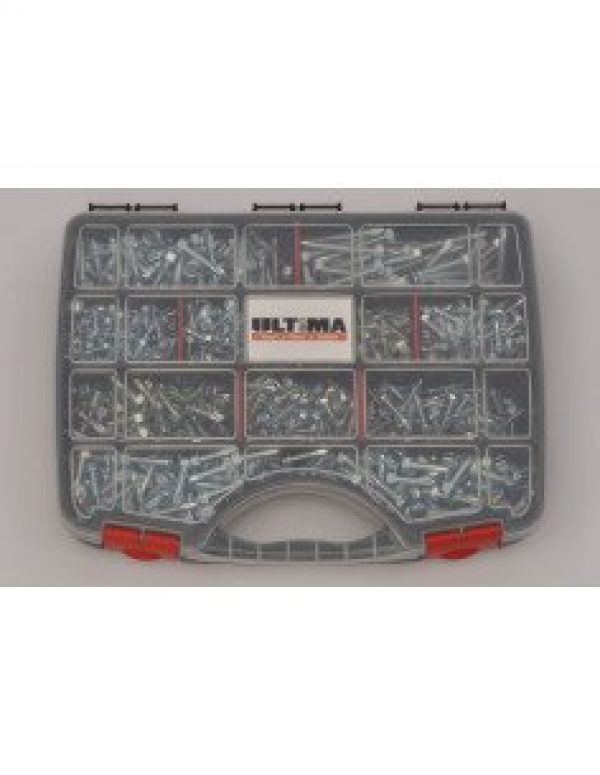 ULTIMA –  Coffret de 905 vis auto-perceuses à tête hexagonale DIN…