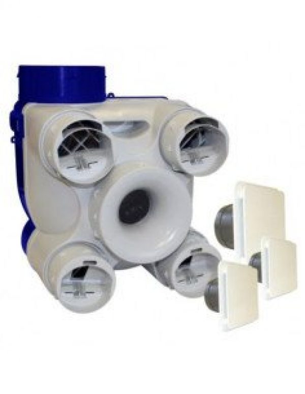 UNELVENT – VMC simple flux autoréglable DECO 2 K avec bouches déco…