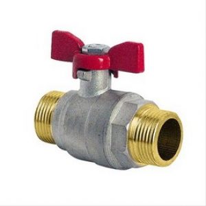 Vanne ACS d&rsquo;arrêt à boisseau papillon MM3/4 »(20/27)  Le lot de 10