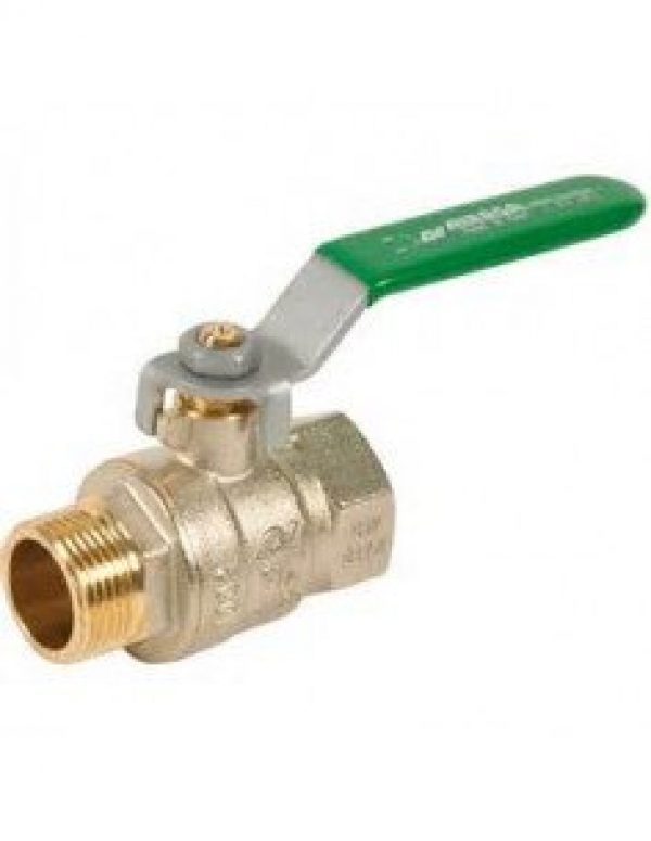 Vanne NF poignée verte mâle femelle