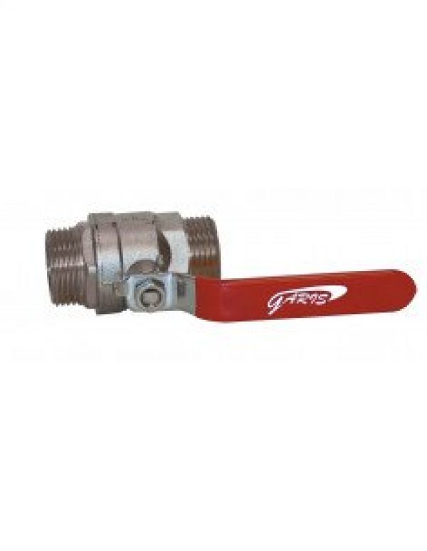 Vanne à poignée mâle mâle