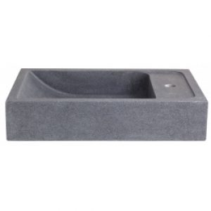 Vasque à poser en pierre naturelle gris…