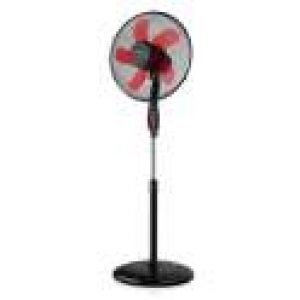 Ventilateur sur pied, noir et rouge, diamètre 40cm, PONENT 16C ELEGANCE 5B