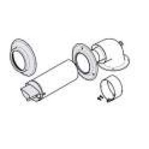 Ventouse horizontal 60/100 pour chaudiére Saunier Duval condens