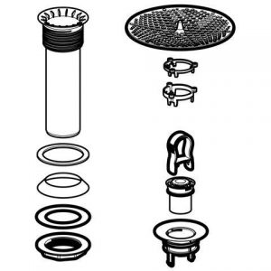 Vidage et Evacuation Robinetterie Geberit Set pour Urinoir Hybride
