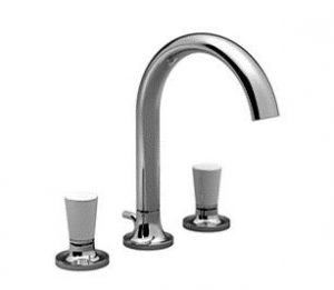 Villeroy et Boch LA FLEUR exclusive Par Dornbracht Mélangeur lavabo 3 trous avec vidage, poignées p