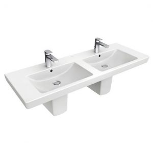 Villeroy et Boch Subway 2.0 Plan de toilette double angulaire