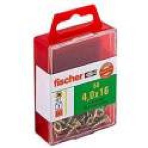 Vis 4 x 16 Power-Fast acier bichromaté empreinte Pozidriv, 50p