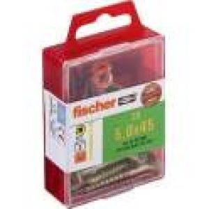 Vis 5 x 45 Power-Fast acier bichromaté empreinte Pozidriv, 20p