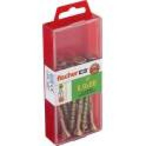 Vis 6 x 80 Power-Fast acier bichromaté empreinte Pozidriv, 10p