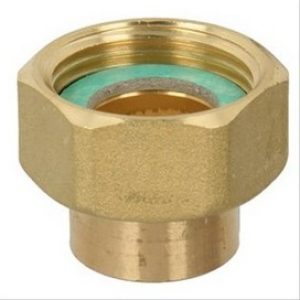 Vis de raccordement à douille soudée Ø22 x 1 » écrou à chapeau pour échangeur à plaque