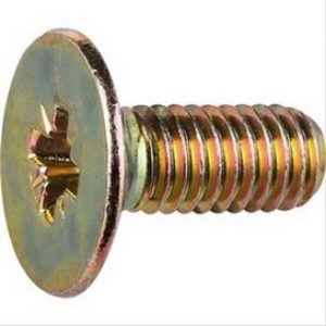 Vis penture tête fraisée acier zingué jaune 6x15mm