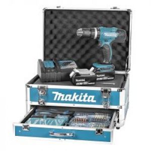 Visseuse Perceuse A Percussion Makita Dhp453Rfx2 A Batteries Lxt 18 V 2 X 30 Ah