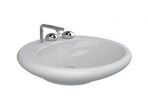 VitrA Vasque à semi-encastrer asymétrique 1 trou à droite S50 550 x 370 mm