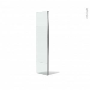 Volet Paroi De Douche A L Italienne 40 Cm Verre Depoli 6 Mm Profiles Chromes Atlas 2