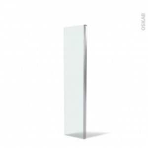 Volet Paroi De Douche A L Italienne 40 Cm Verre Transparent 6 Mm Profiles Chromes Atlas 2