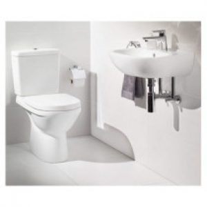WC sol sans bride Villeroy et Boch O Novo sortie horizontale
