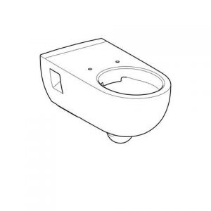 WC Suspendu Geberit Renova Comfort Sans Bride Fond Creux 350x345x700mm Blanc
