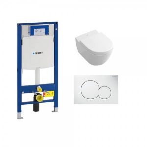 WC suspendu Villeroy et Boch + Geberit Subway 2.0 5614R001 + 9M68S101 + 111300005 + 115770115
