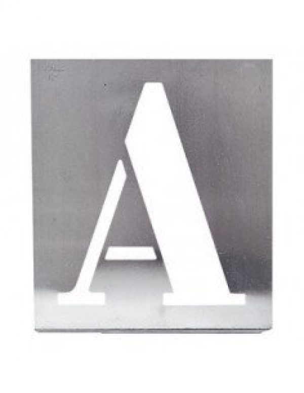 WILMART – Pochoir métal alphabet 50mm –  315010