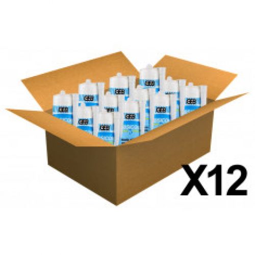 12 cartouches mastic silicone Blanc GEBSICONE W joints sanitaires