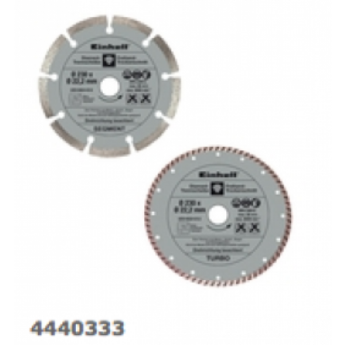 2 disques 230 mm diamantés ceramic et universel