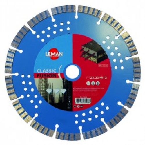 2 disques diamant segments béton armé – 230 x 22,23 mm