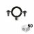 50 Colliers de fixation Atlas simple isophonique – Ø26 ou Ø28 ou Ø32 – Fischer