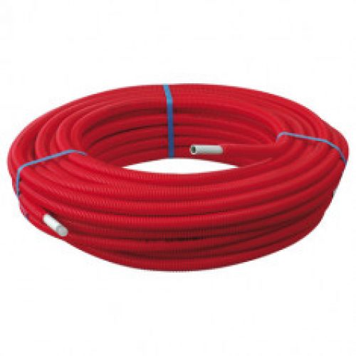 50m Tube Multicouche Ø20×2,0 – Alu 0.26mm – Prégainé Rouge SOMATHERM