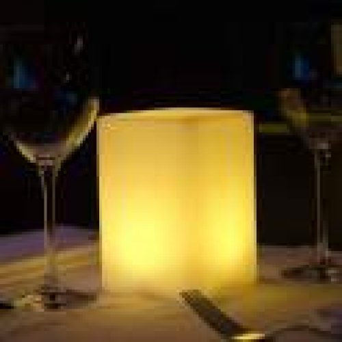 8 lampes de table sans fil CUBIC, à LED multicouleur