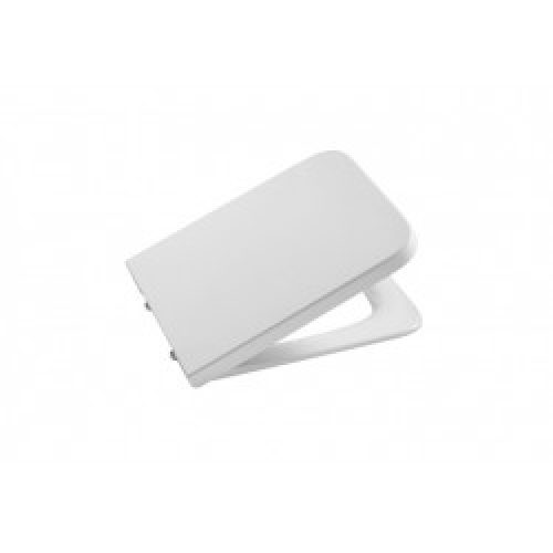 Abattant double laqué en SUPRALIT Square avec frein de chute Blanc – ROCA Inspira A80153200B
