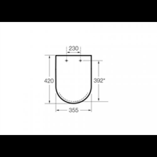 Abattant et siège amortis compacts Dama Roca