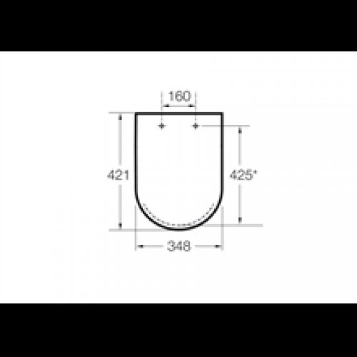 Abattant et siège blanc avec charnières acétals…