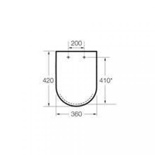 Abattant et siège compact edelweiss Hall Roca