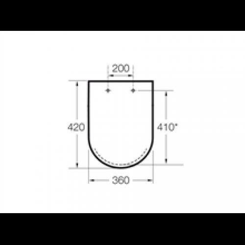 Abattant et siège compact Hall Roca