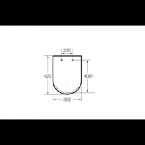 Abattant et siège compact Meridian Roca